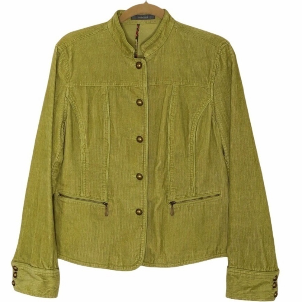 Liz Claiborne Green Corduroy Jacket Large